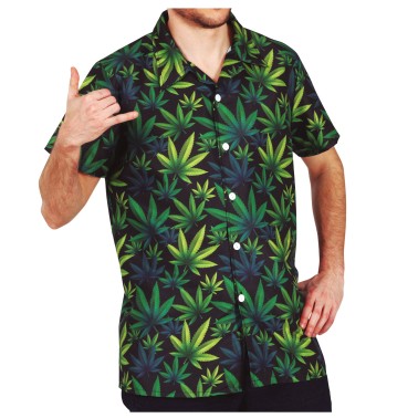 Camisa Folhas de Marijuana