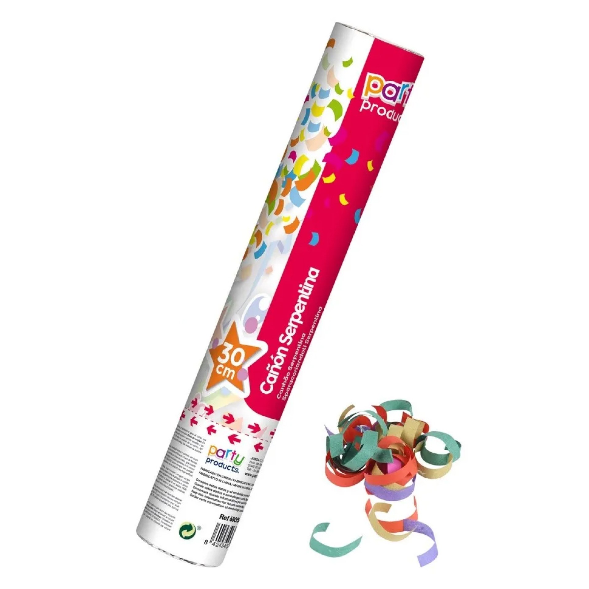 Canhão Confetti Serpentinas 30CM