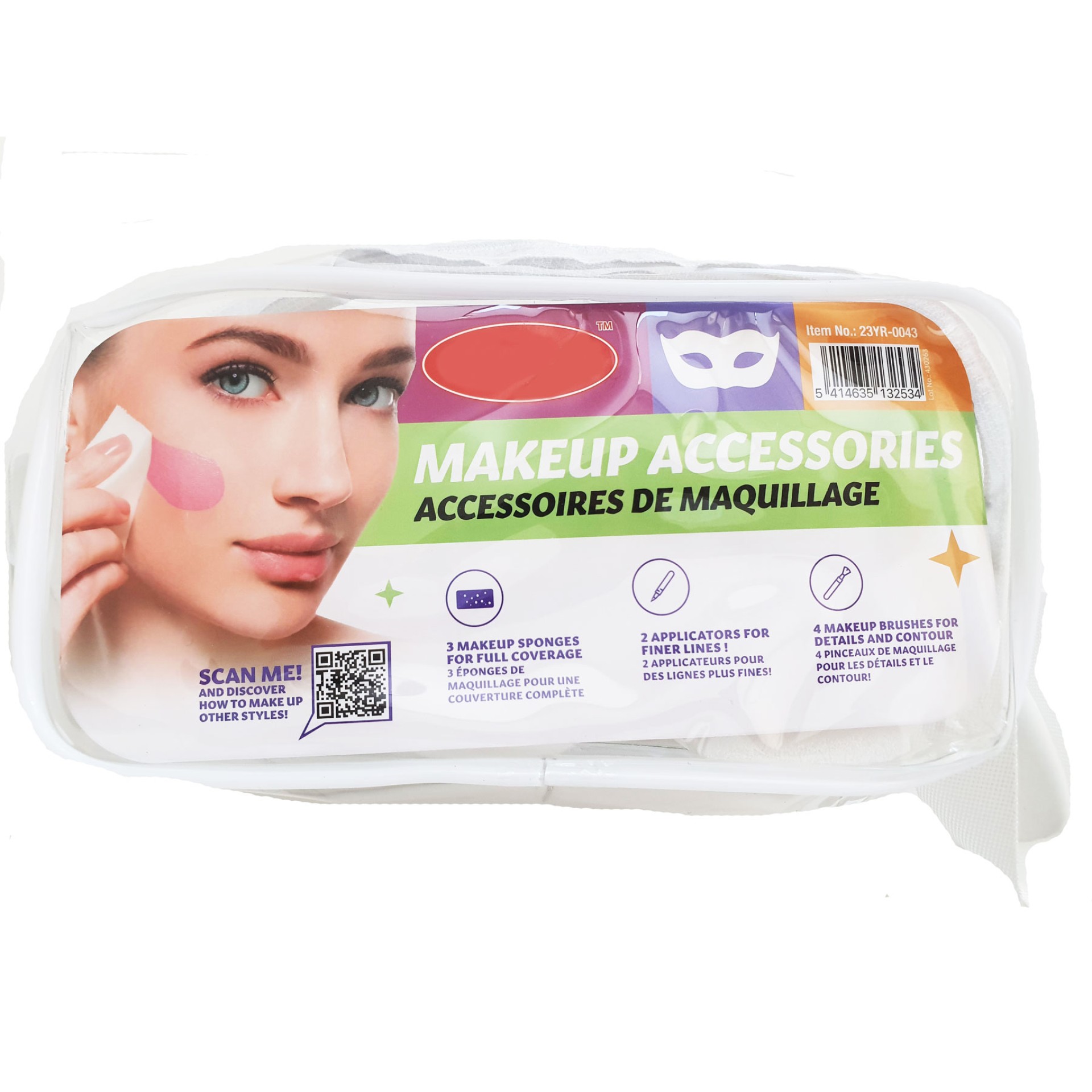 Estojo com Acessórios para Maquilhagem