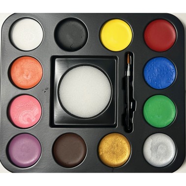 Kit de Pintura Facial com pinceis Kit de Pintura Facial com pinceis
