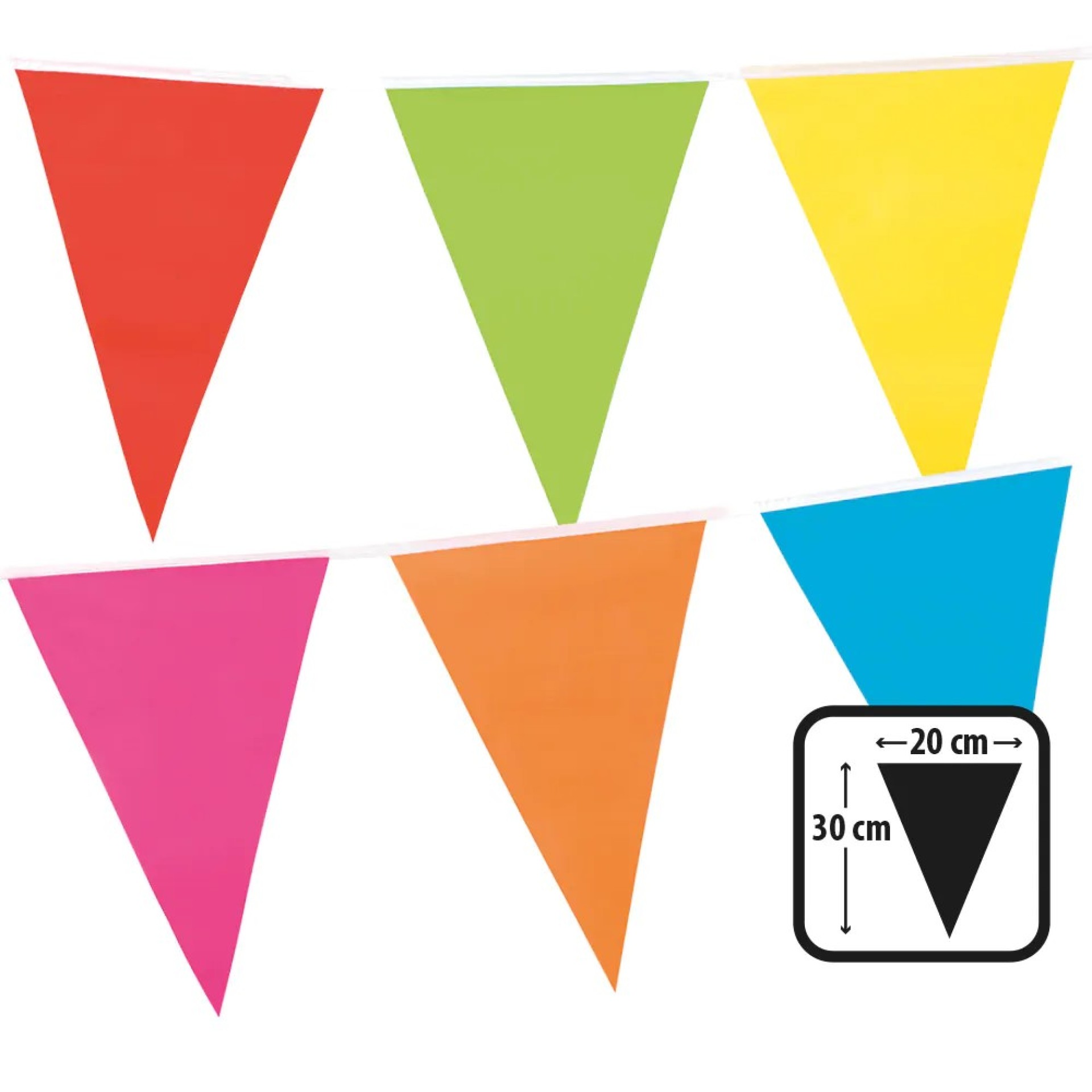Fita Bandeirolas Coloridas 30cm