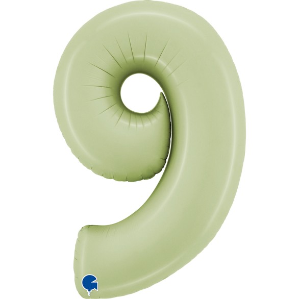 Balão Número Verde Olive
