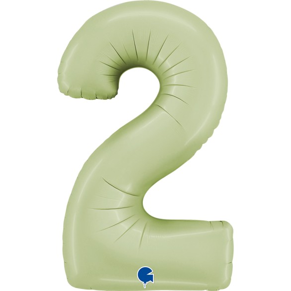 Balão Número Verde Olive