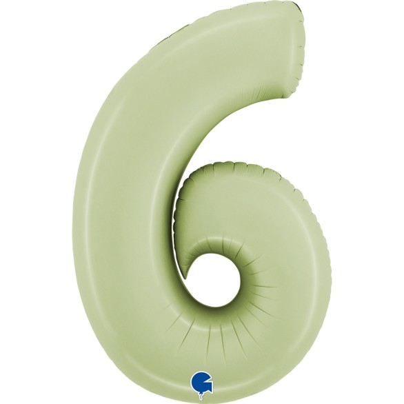 Balão Número Verde Olive