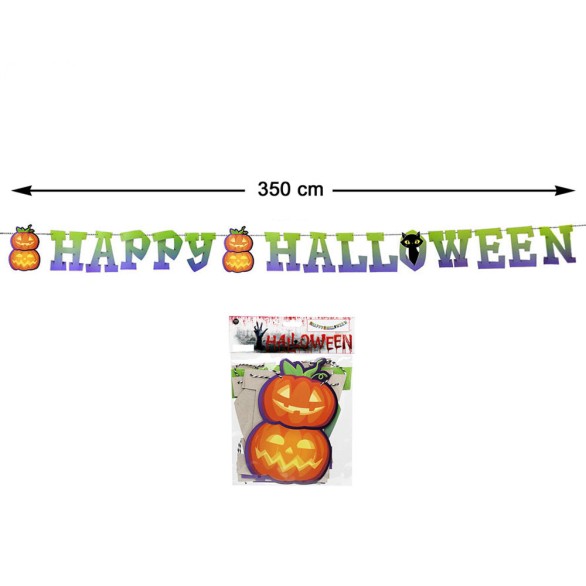 Letras Happy Halloween Pumpkin