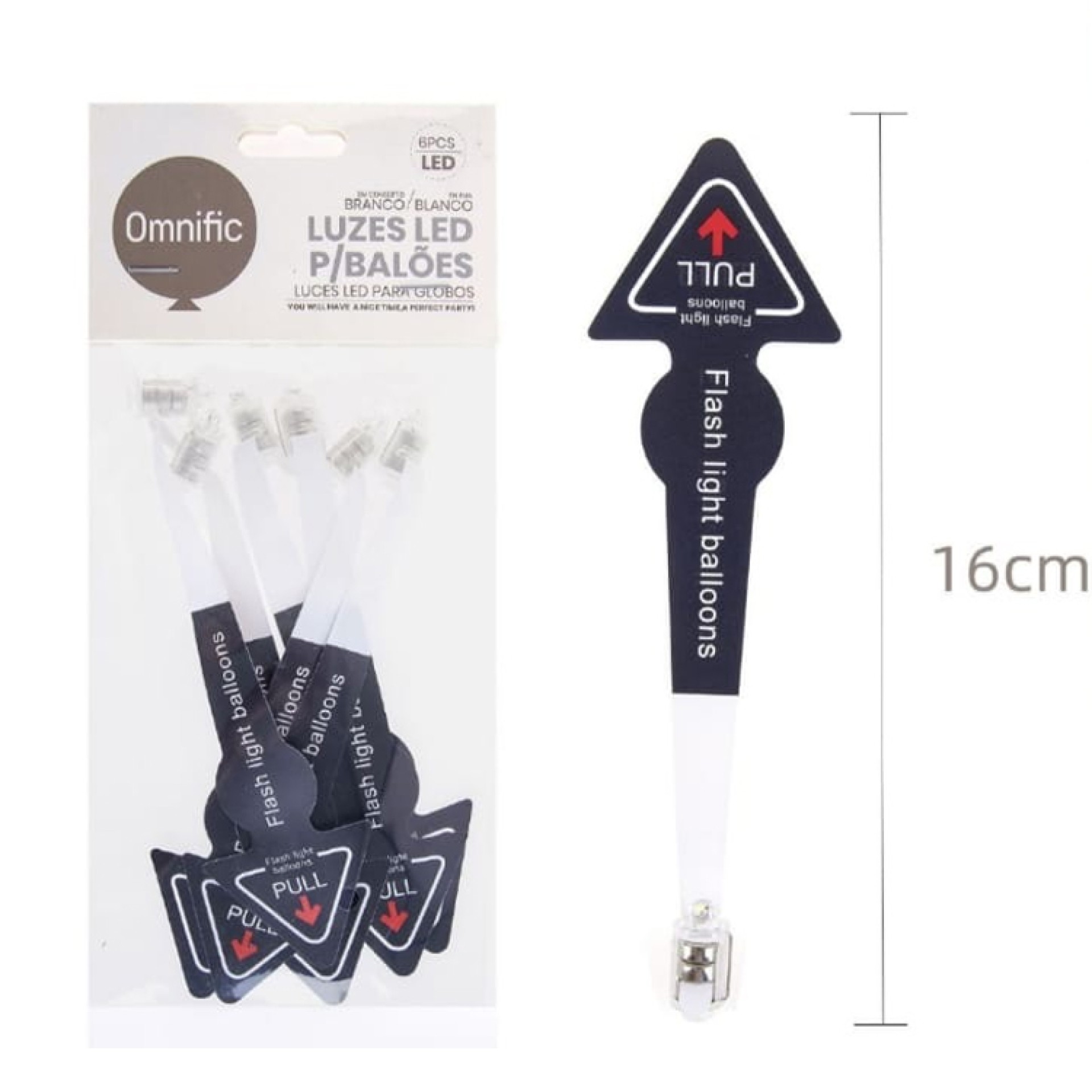 Leds Brancos Para Balões 6unid