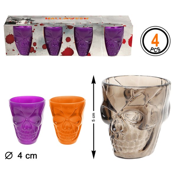 Copos Skull Shots 4unid