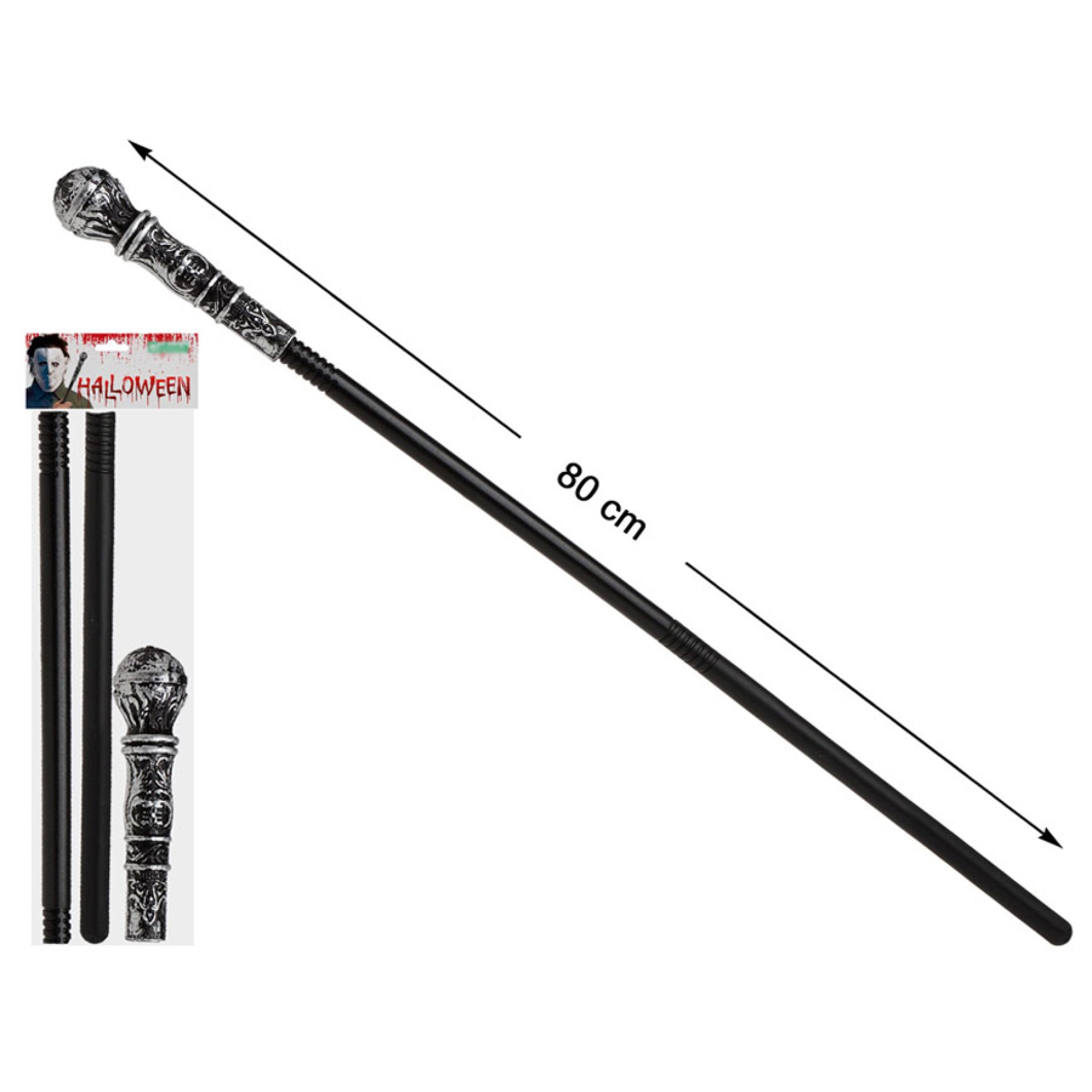 Bastão Nobre Prateado 80cm