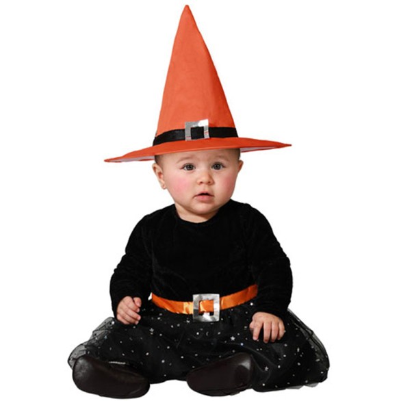 Fato Bruxinha Laranja Bebé