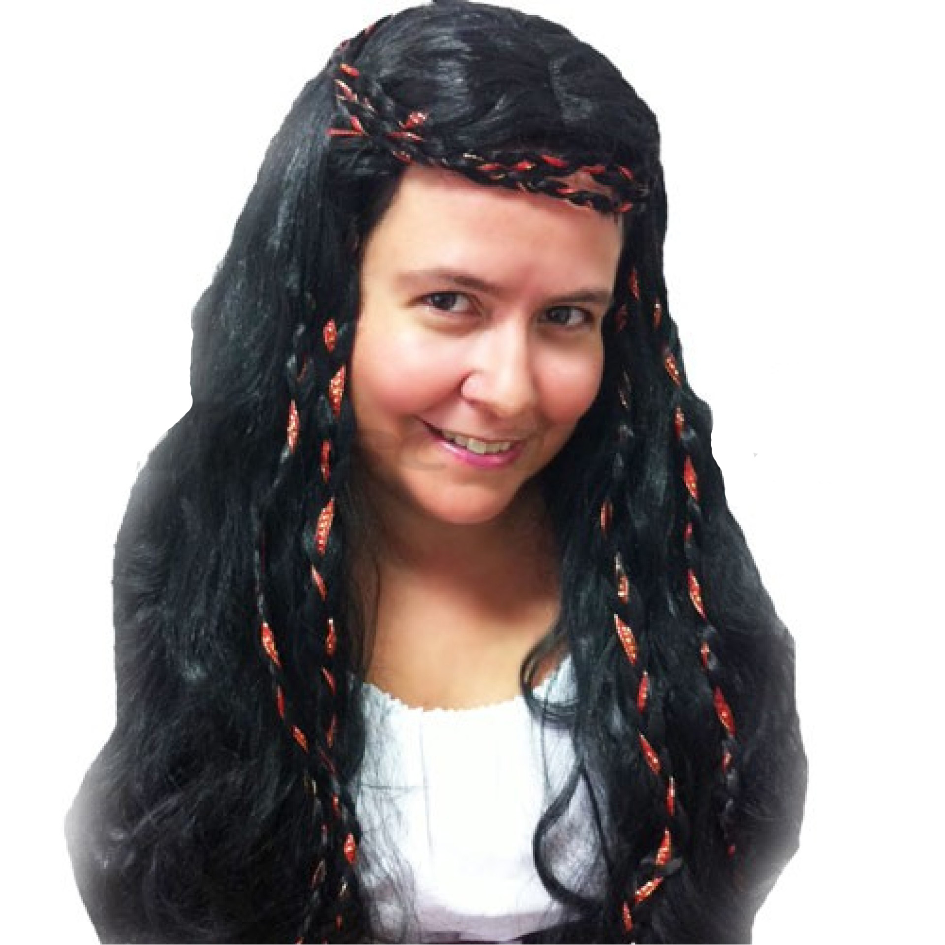 Peruca de Epoca com tranças