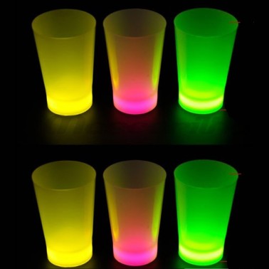 6 Copos SHOT Glow Luminosos