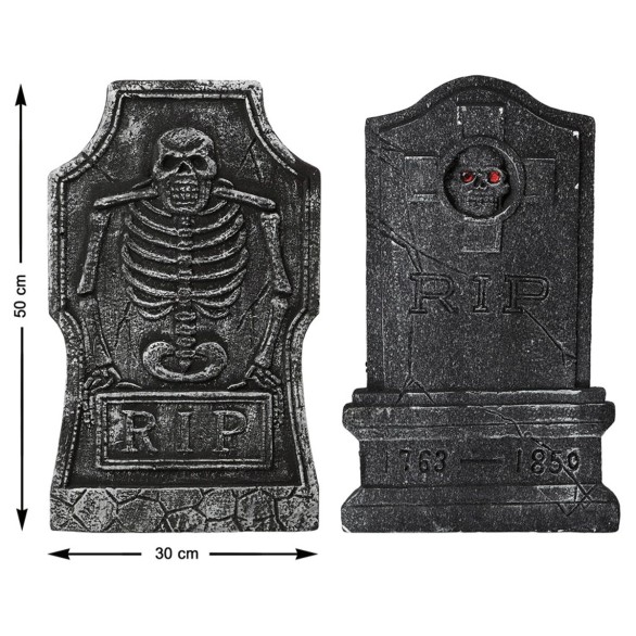 Lápide RIP 50cm Sortida