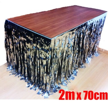 Saiote de Mesa Prateado 2m Saiote de Mesa Prateado 2m