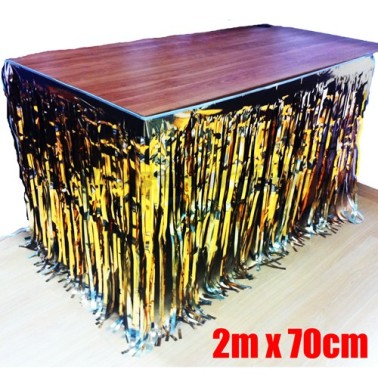 Saiote de Mesa Dourado 2m