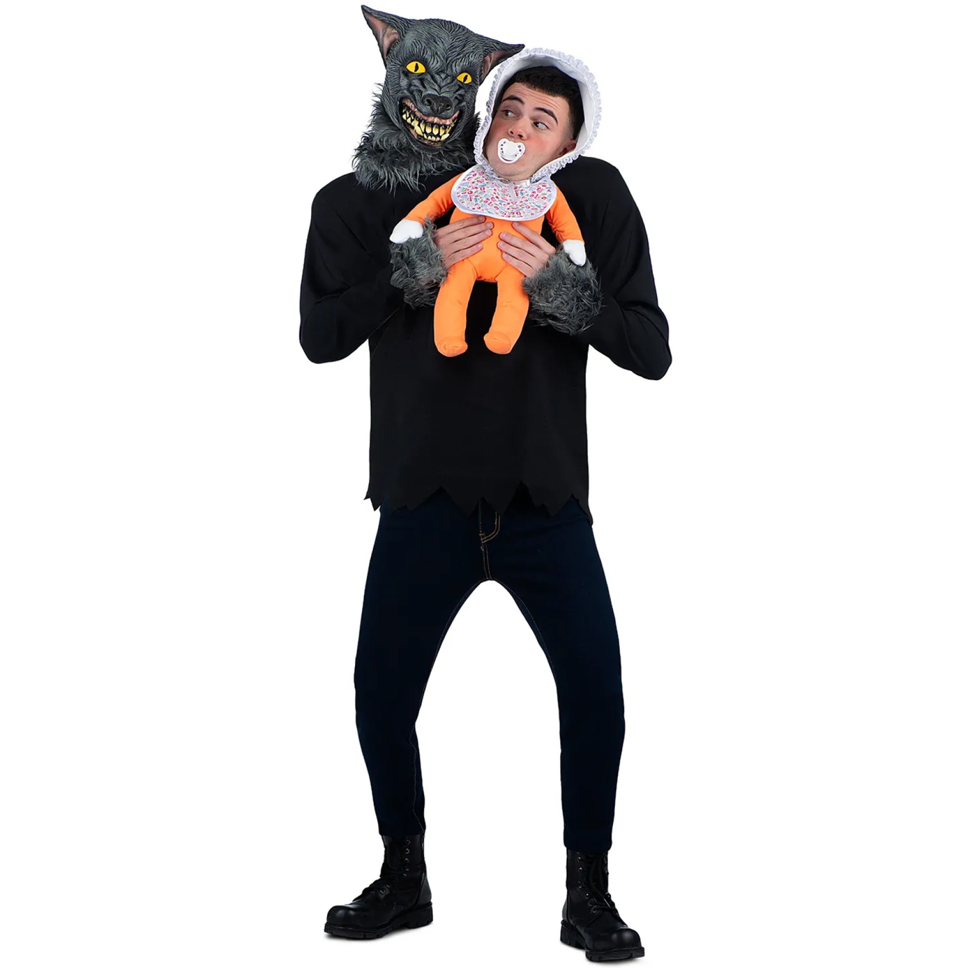 Fato Lobo Mau com Bebé Ilusão