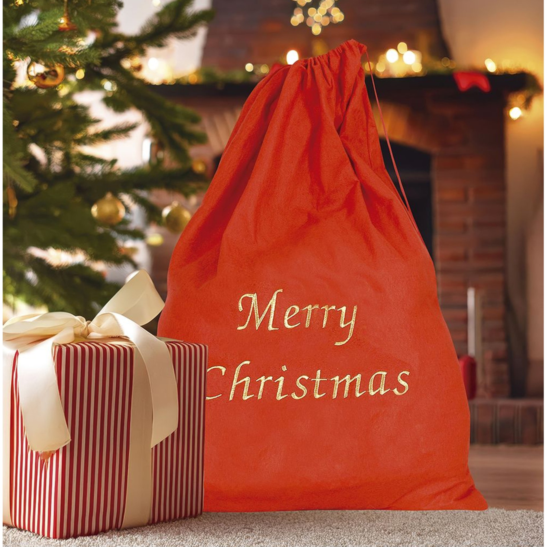 Saco Santa Merry Christmas