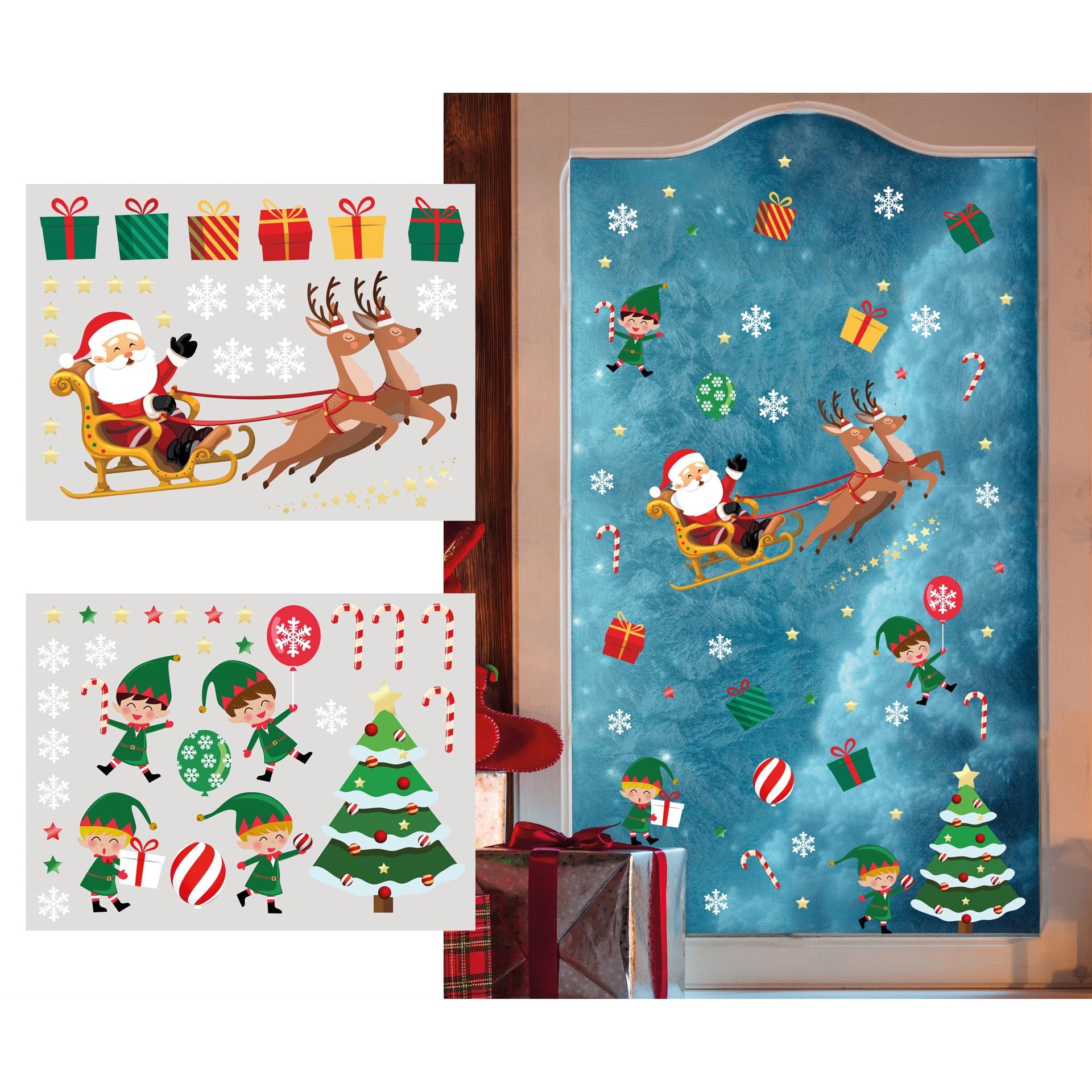 Figuras de Natal para Janelas