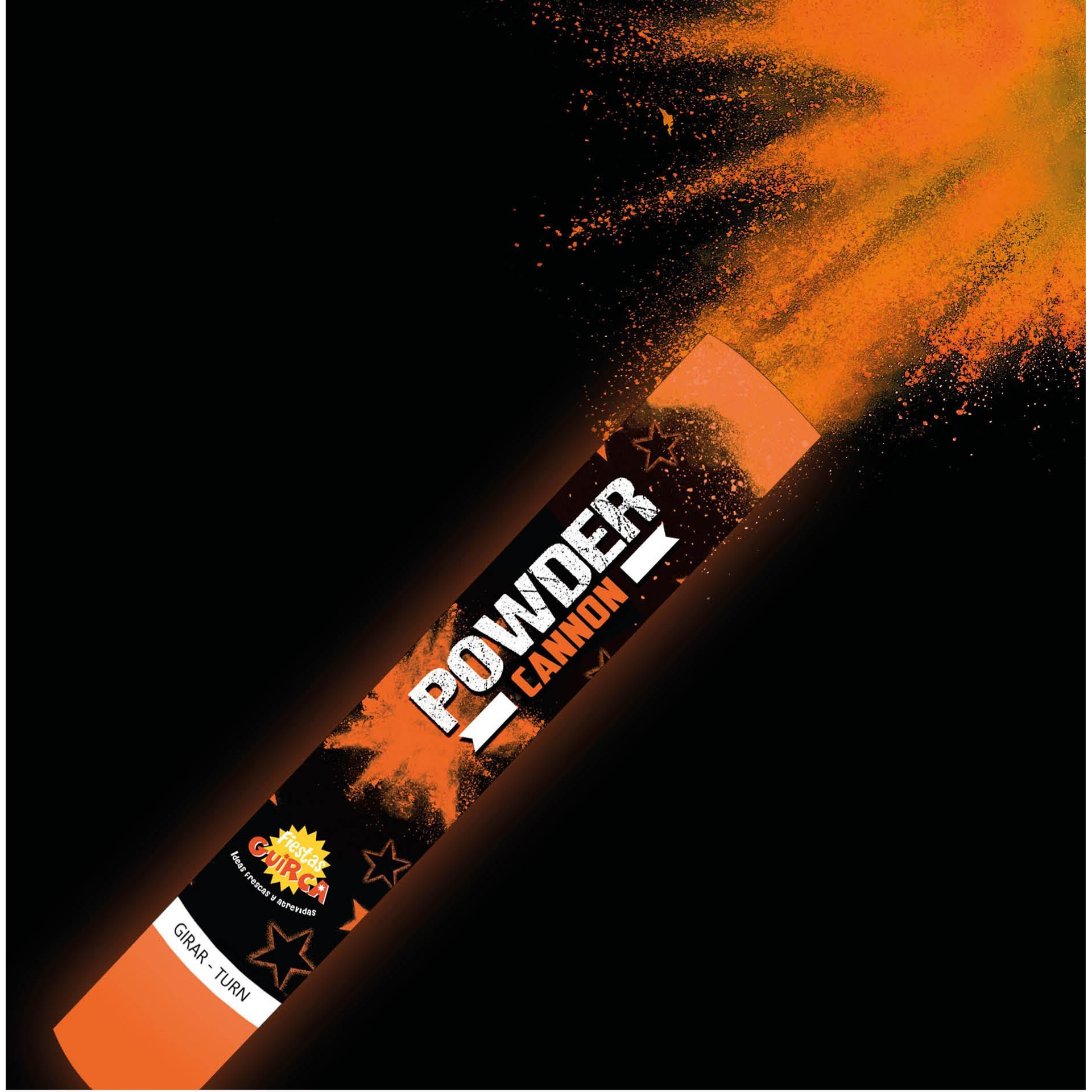 Canhão Pó Holi Laranja 60g