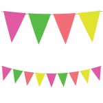 Bandeirolas Triangulares Fluo