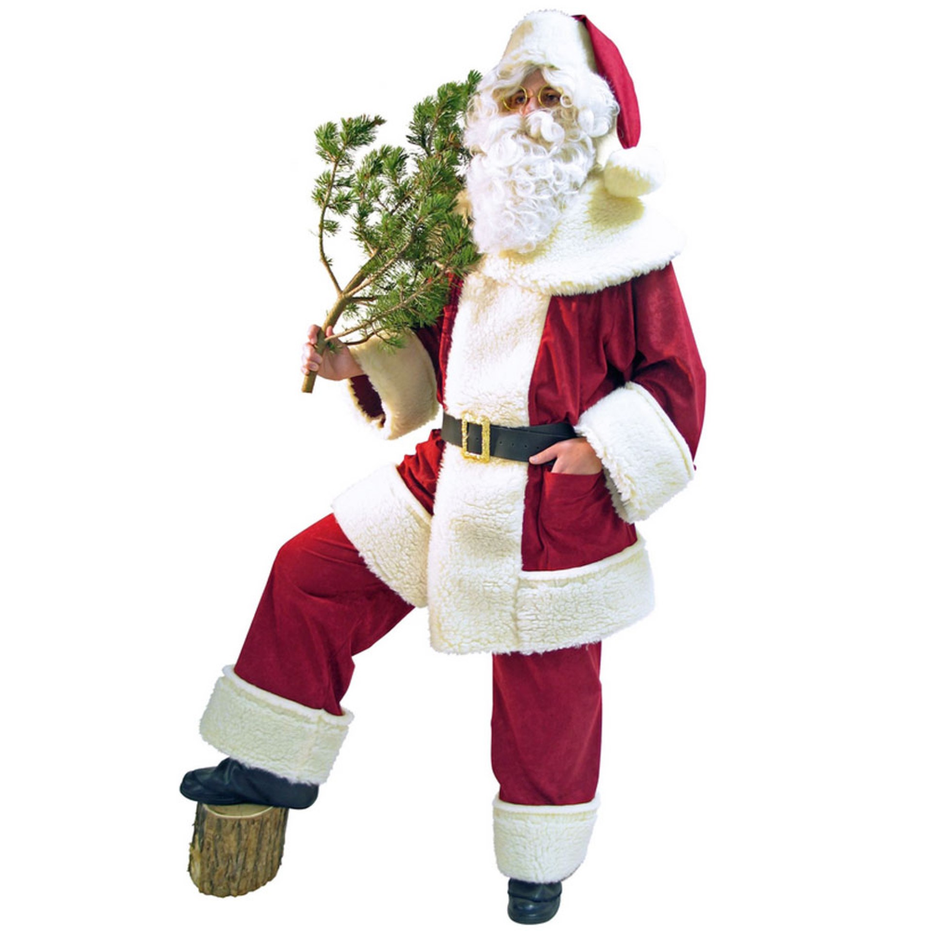 Fato Pai Natal Bordeaux (Luxo)