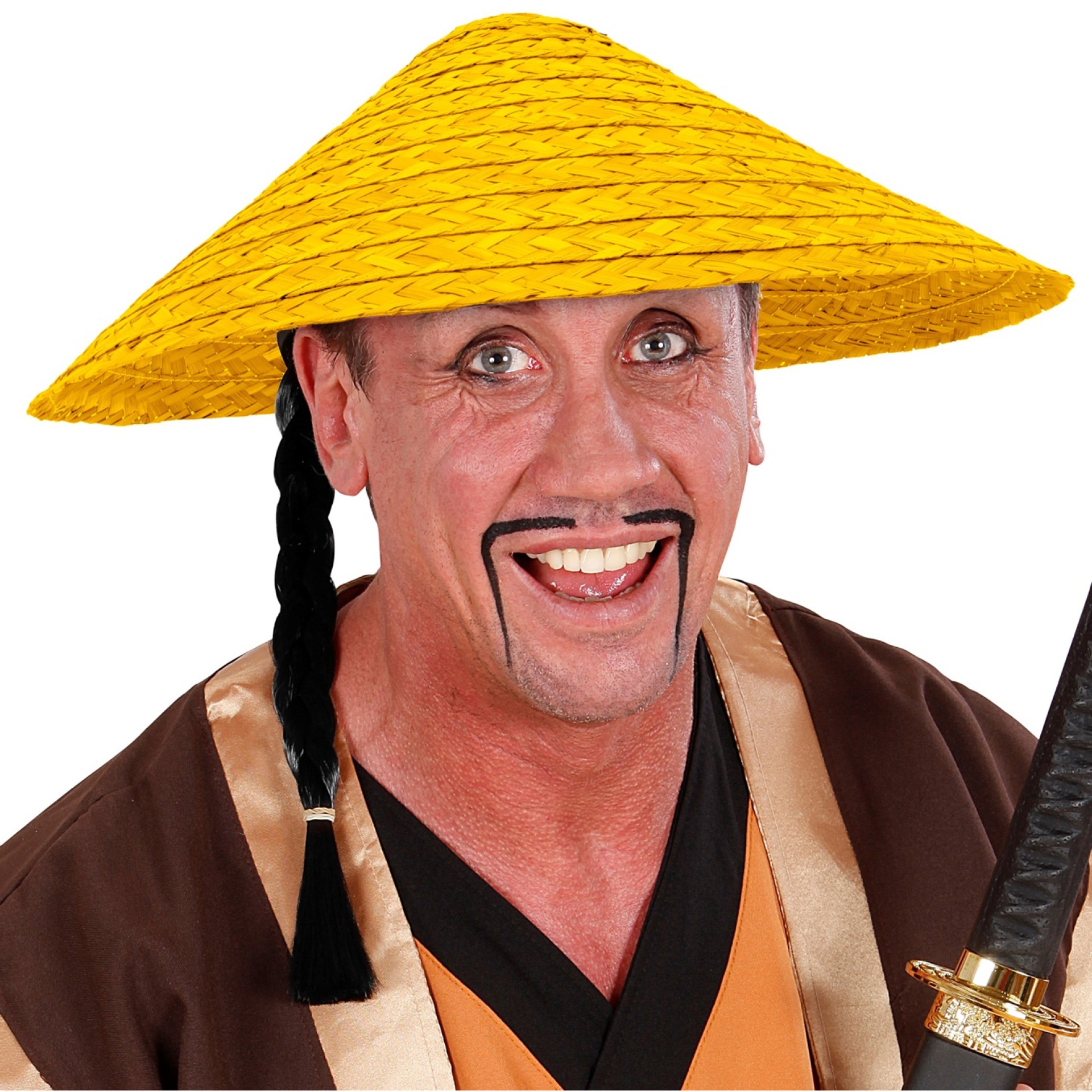 Chapéu Chinês Palha Amarelo