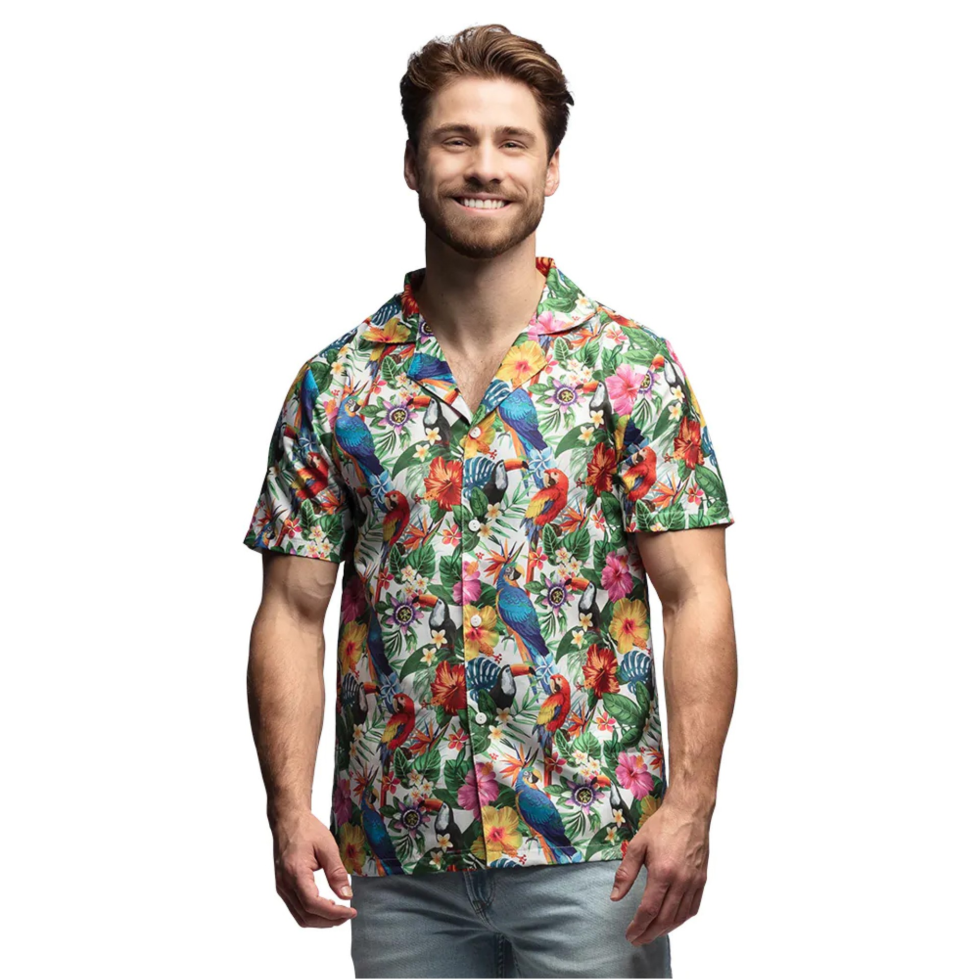 Camisa Tropical Birds