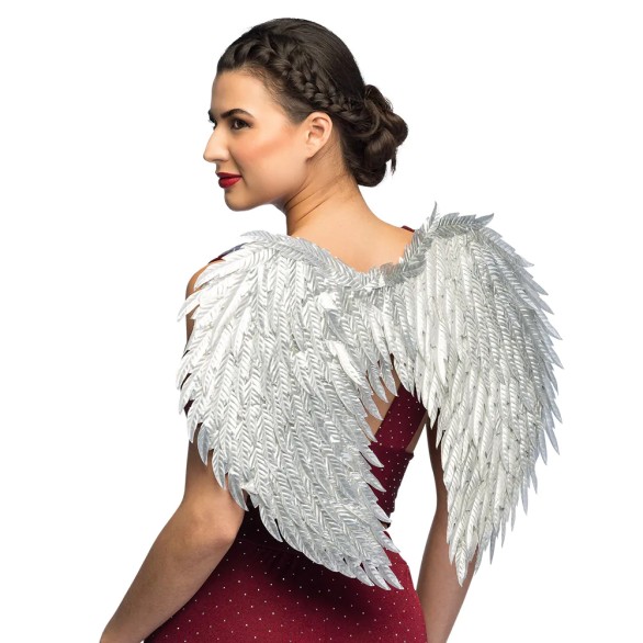 Asas Anjo Glamour Prateadas