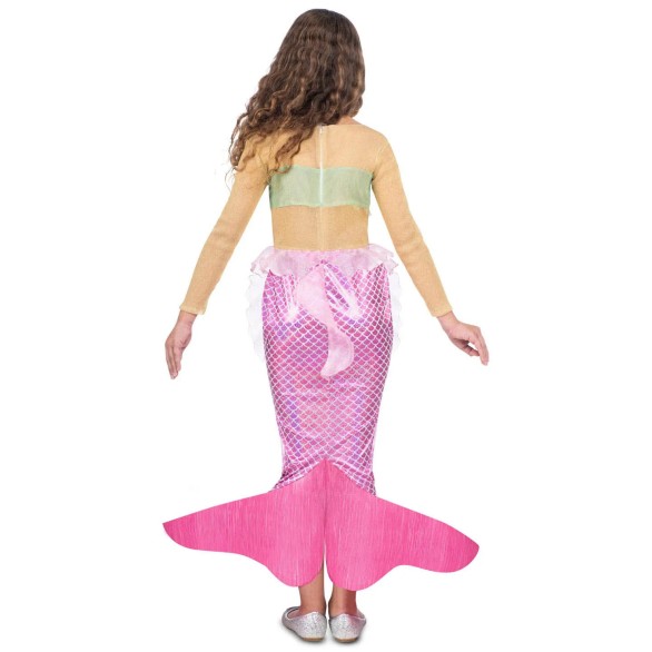 Fato Sereia Rosa Menina