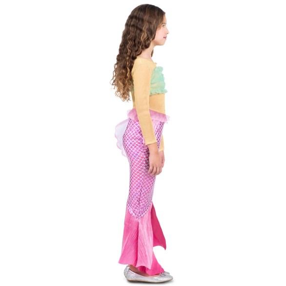 Fato Sereia Rosa Menina