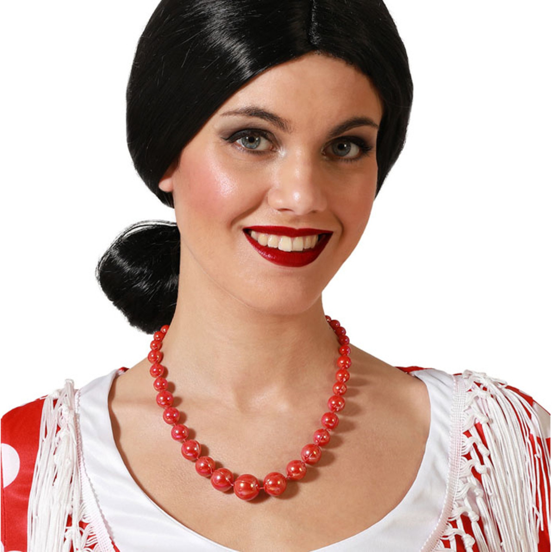 Colar Pérolas Vermelhas