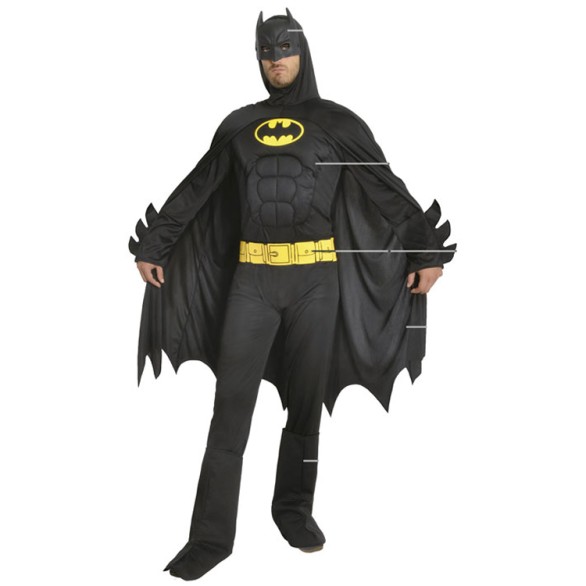 Fato Batman Preto Homem