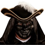 Mscara Veneziana Homem Negro