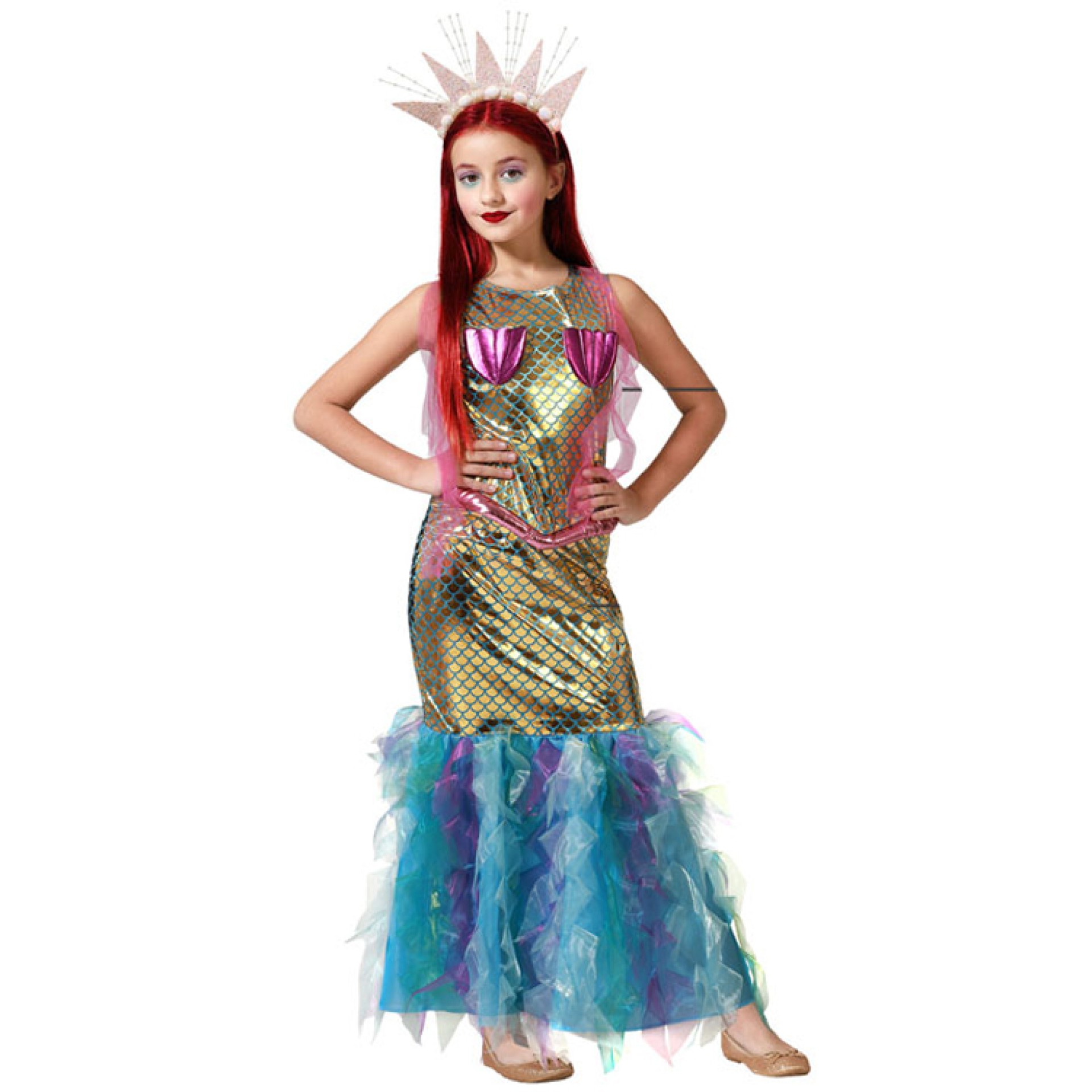 Fato Queen Mermaid Menina
