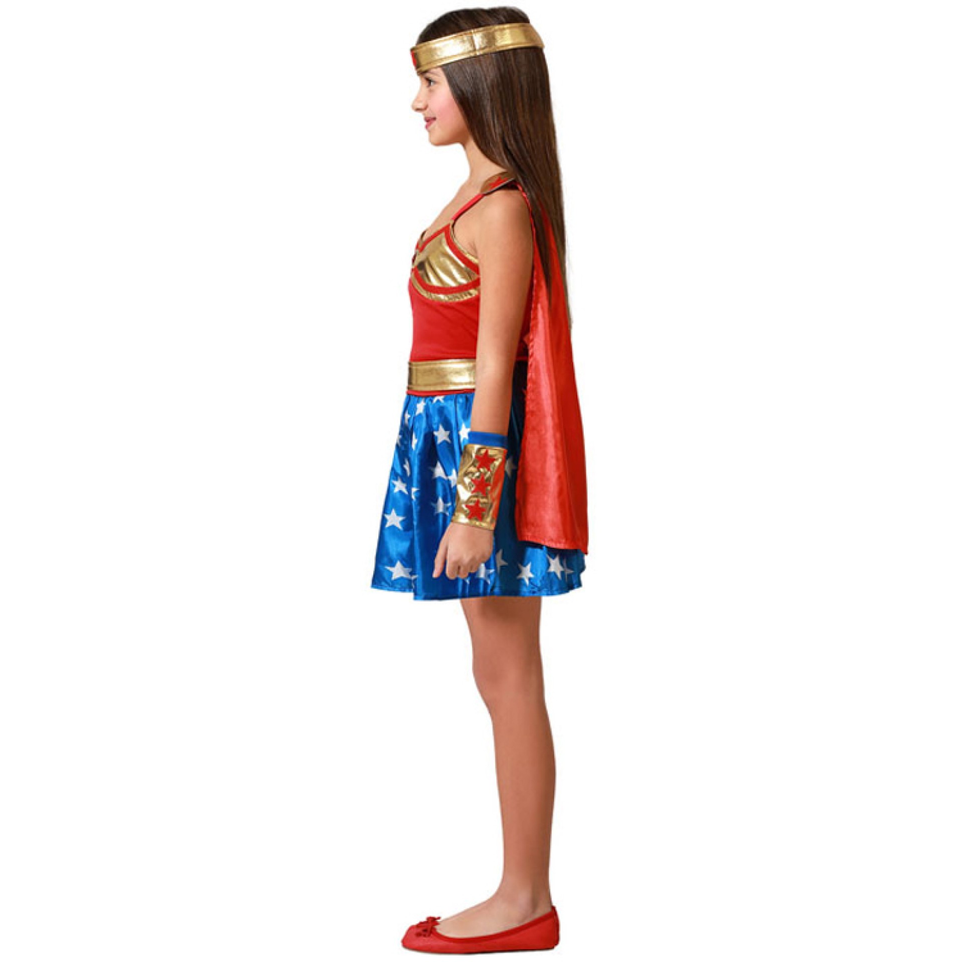 Fato Super Wonder Girl Menina