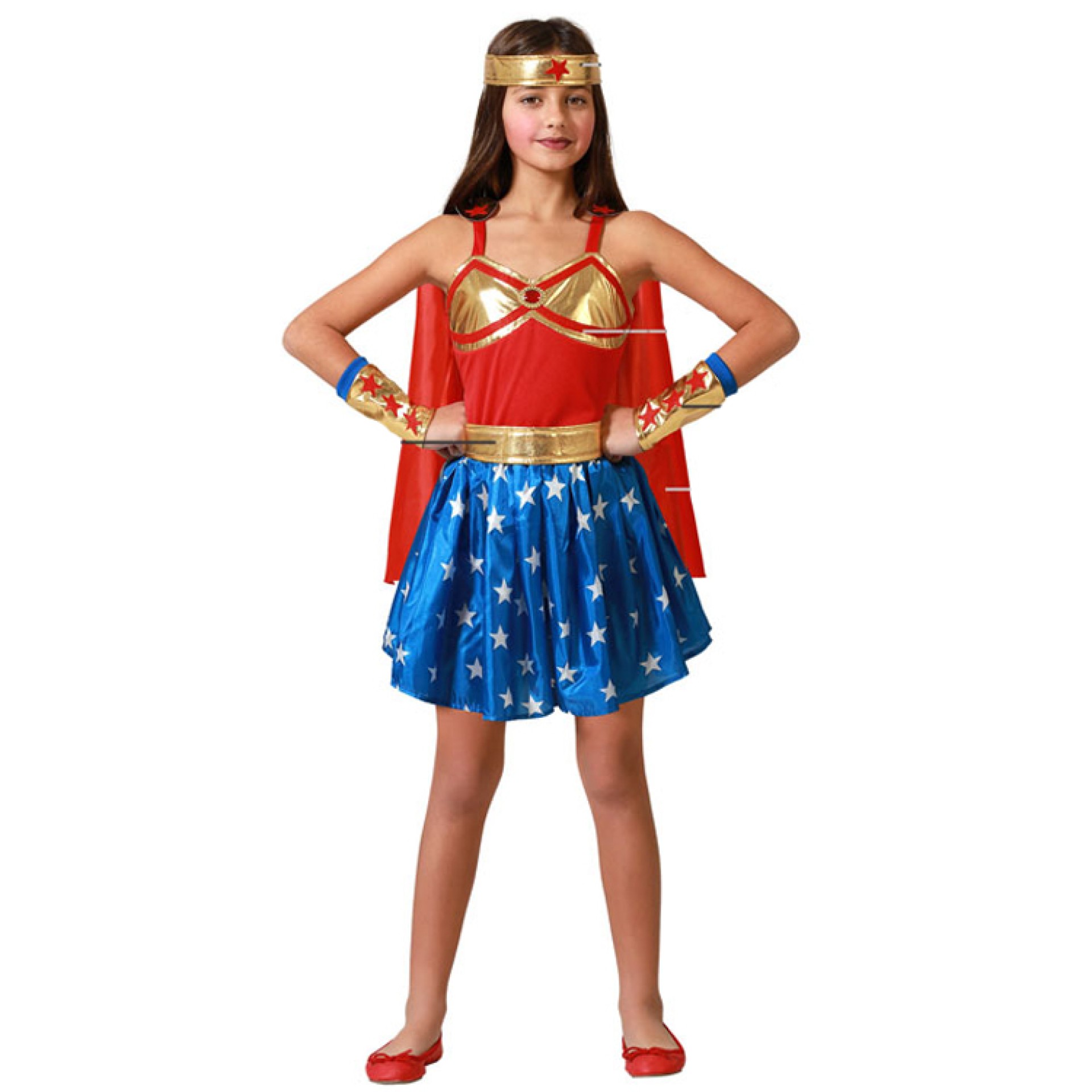 Fato Super Wonder Girl Menina