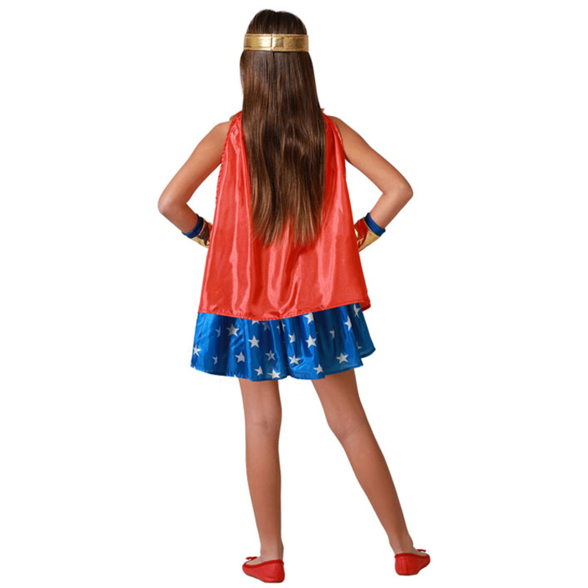 Fato Super Wonder Girl Menina