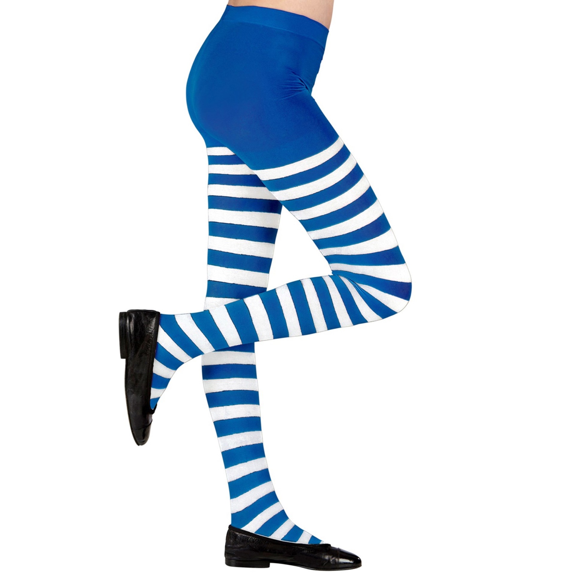 Collants Riscas Azuis e Brancas Criança