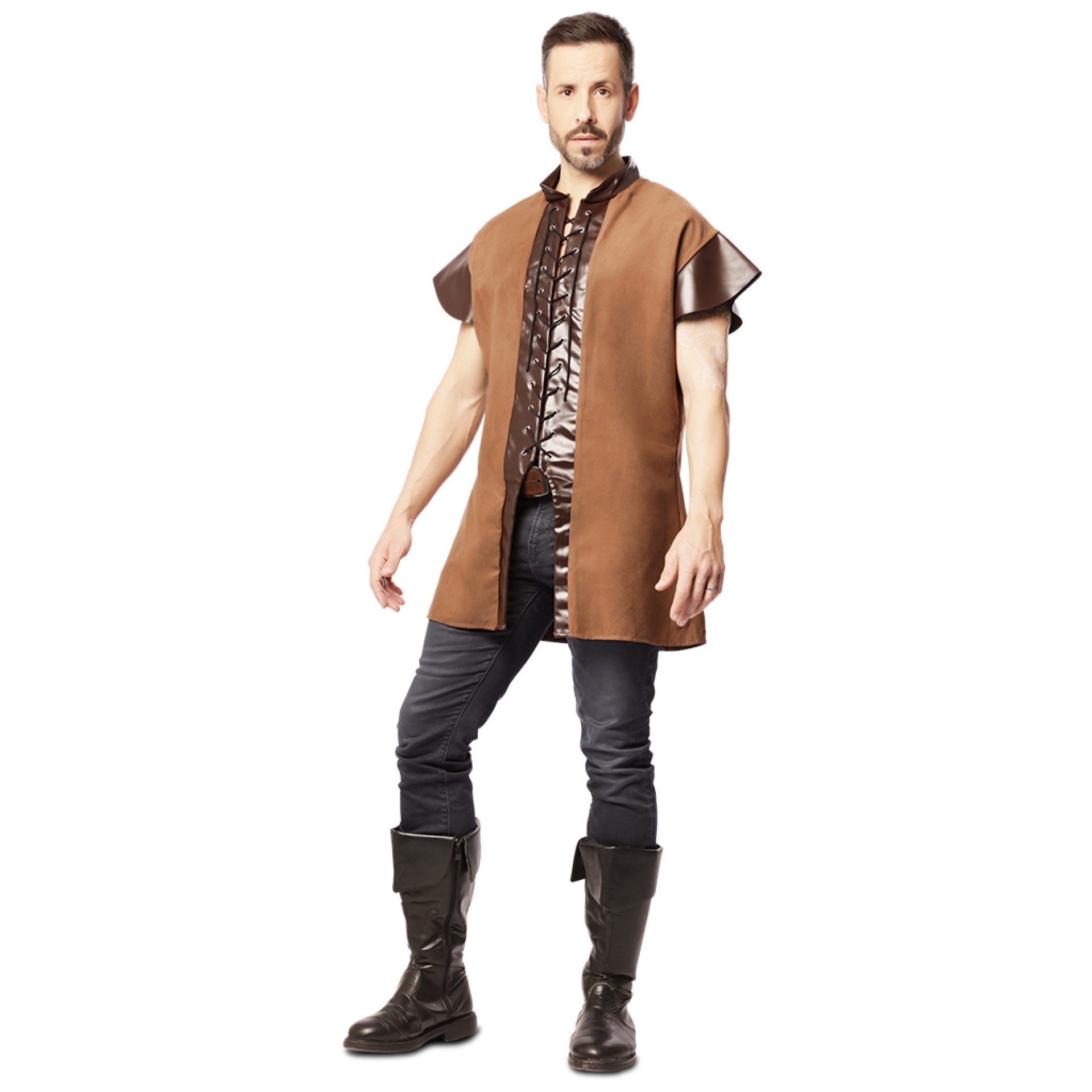 Colete Medieval Castanho