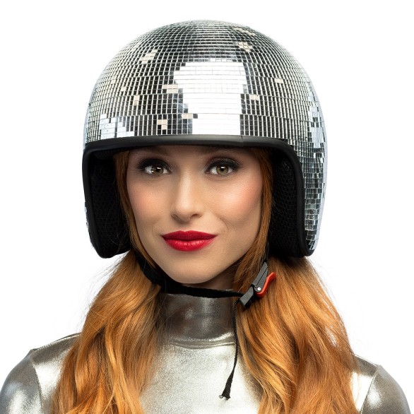 Capacete Disco Bola de Espelhos