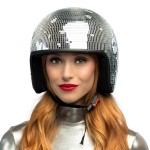 Capacete Disco Bola de Espelhos