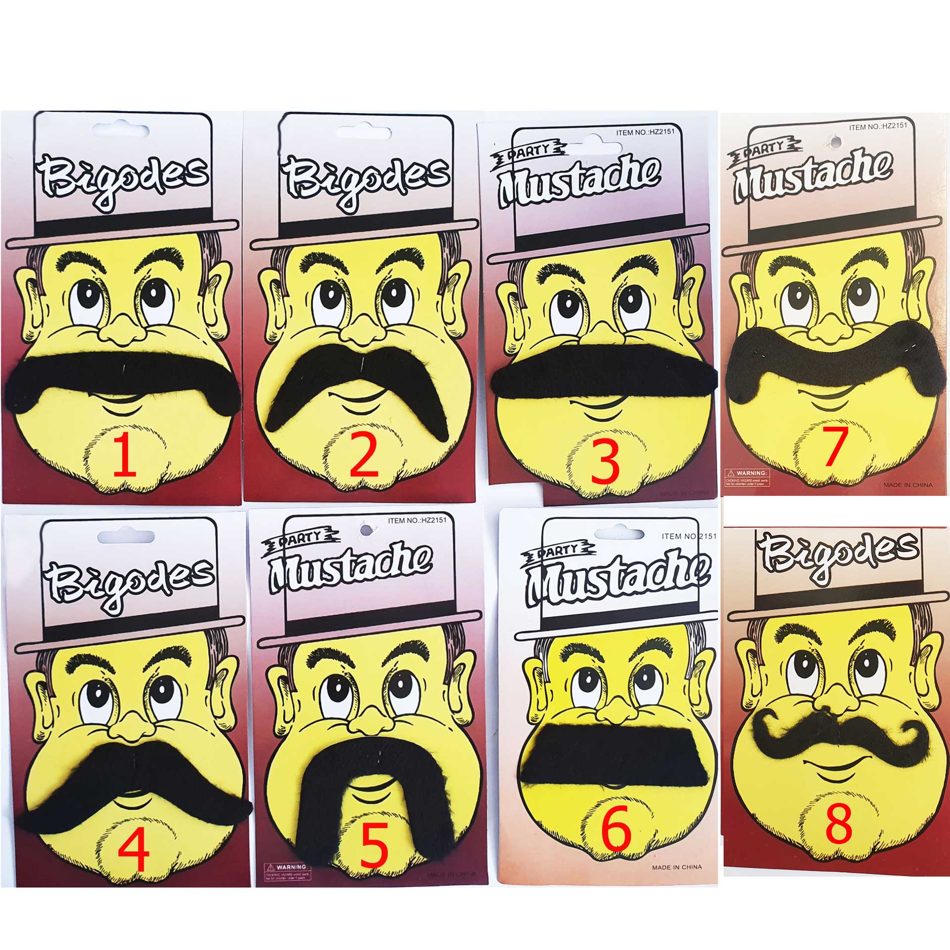Bigodes Postiços vários modelos