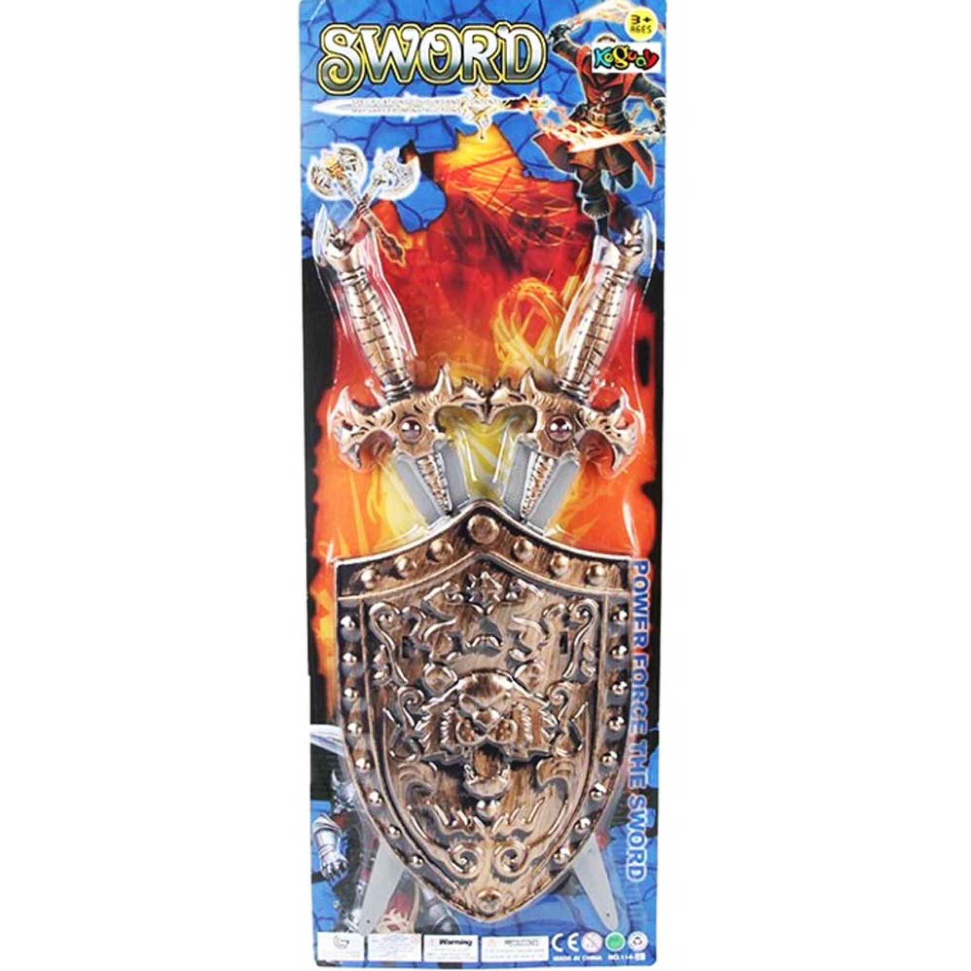 Escudo e Espadas Guerreiro