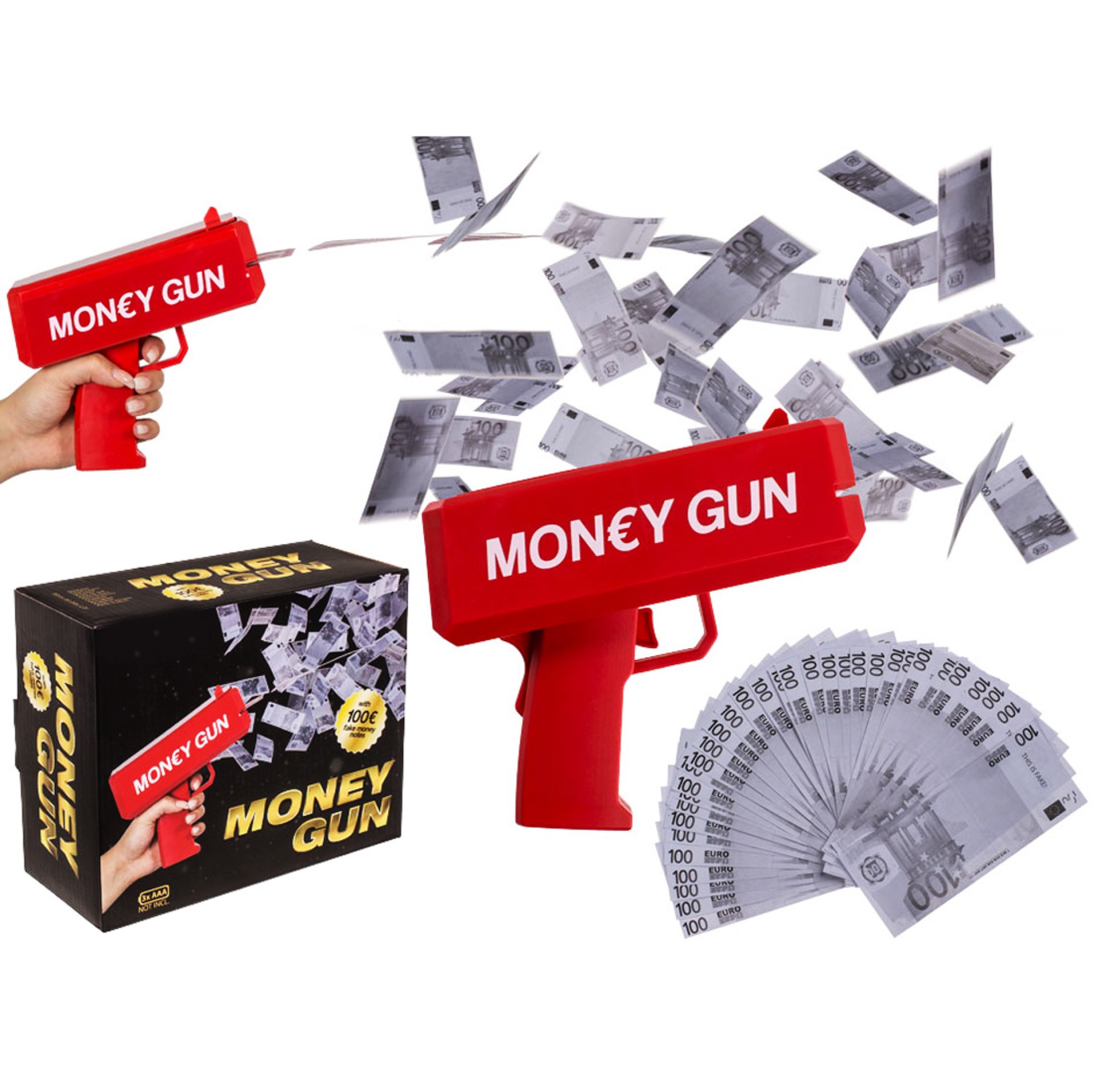 Pistola Lança Dinheiro Money Gun