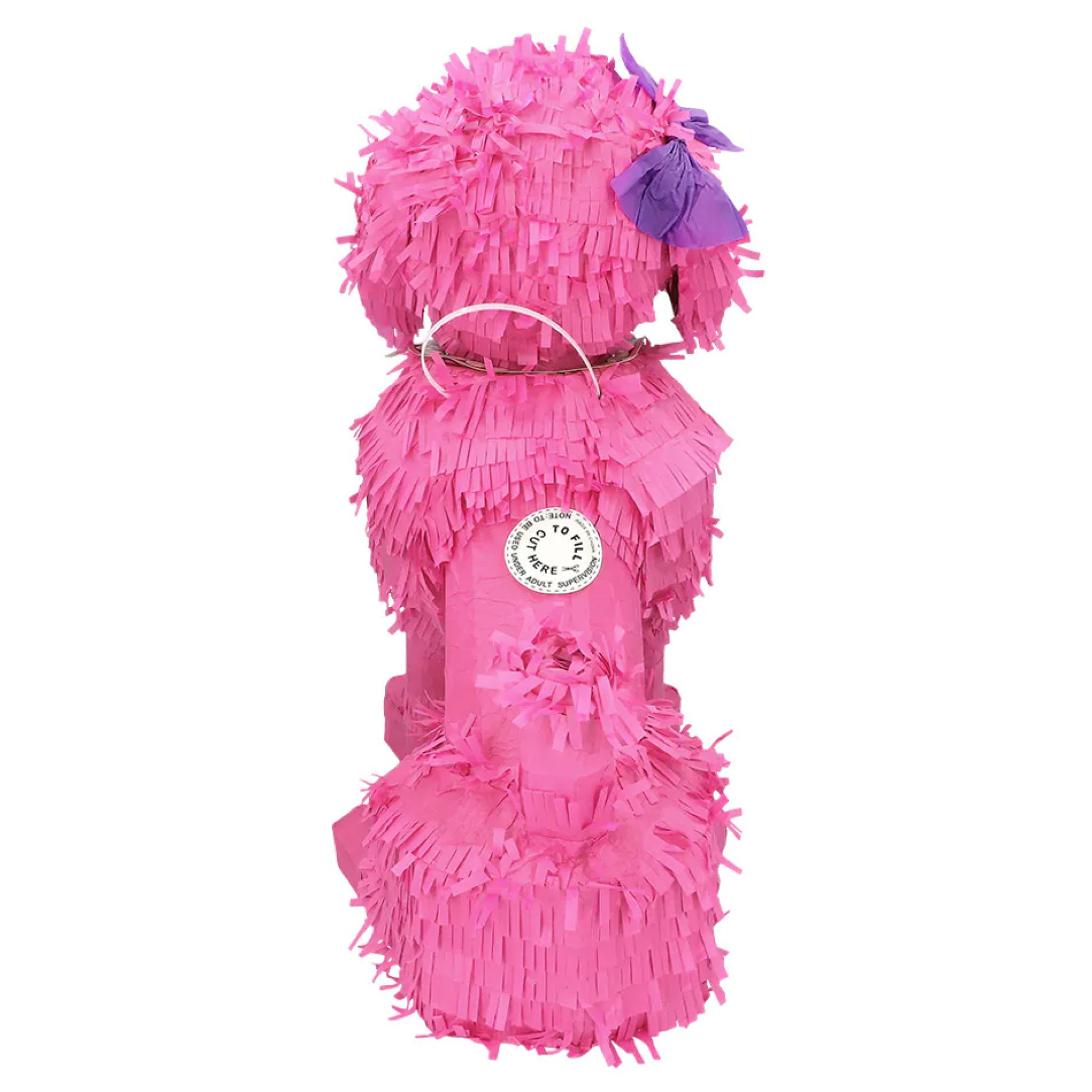 Pinhata Cão Poddle Rosa
