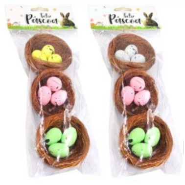 Ninhos Com Ovinhos 3 Unid