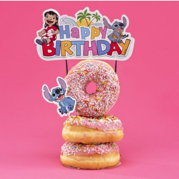 Topo Bolo Happy Birthday Stitch