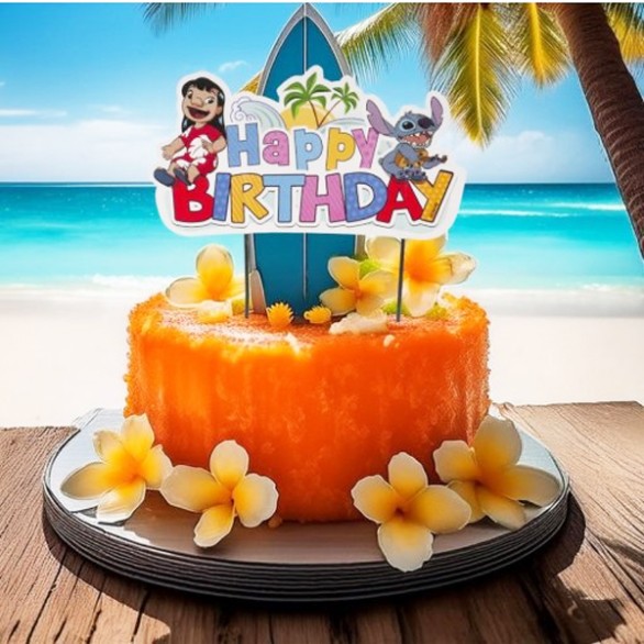 Topo Bolo Happy Birthday Stitch