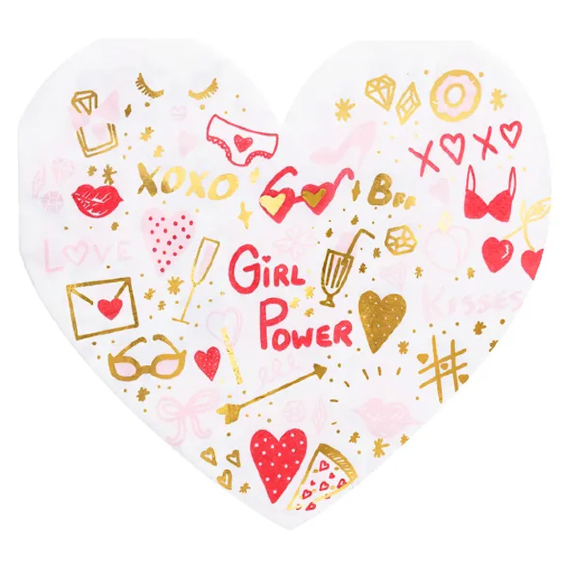 Guardanapos Coração Power Girl