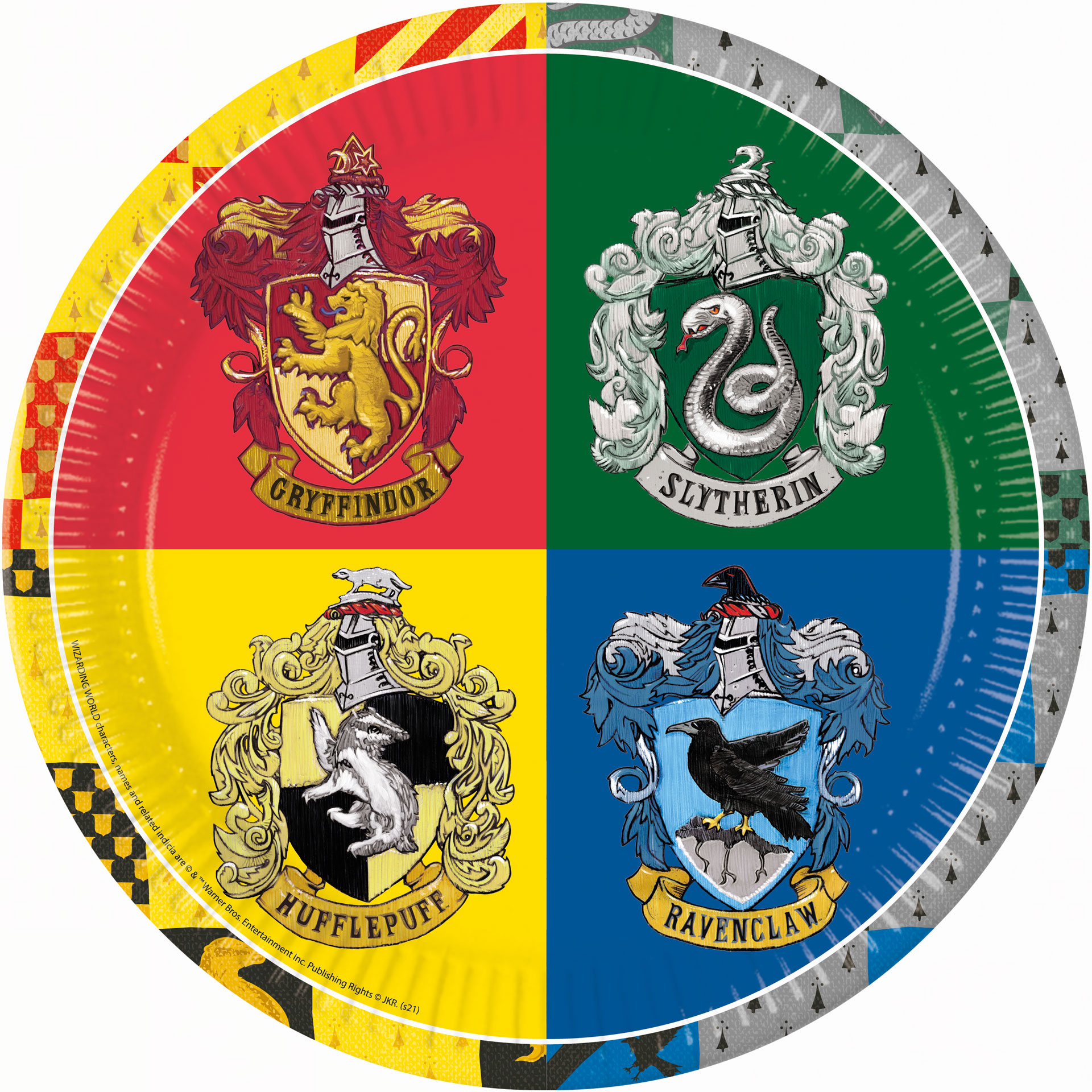 Pratos Harry Potter Hogwarts 8unid