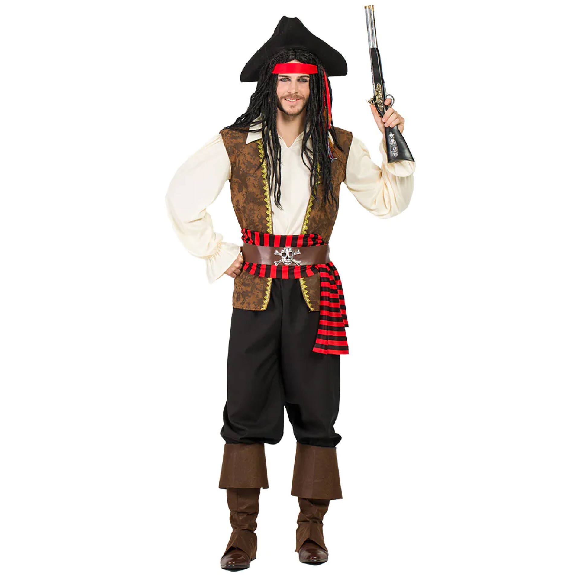 fato Pirata Jones Homem